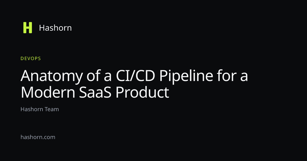 Anatomy of a CI/CD Pipeline for a Modern SaaS Product